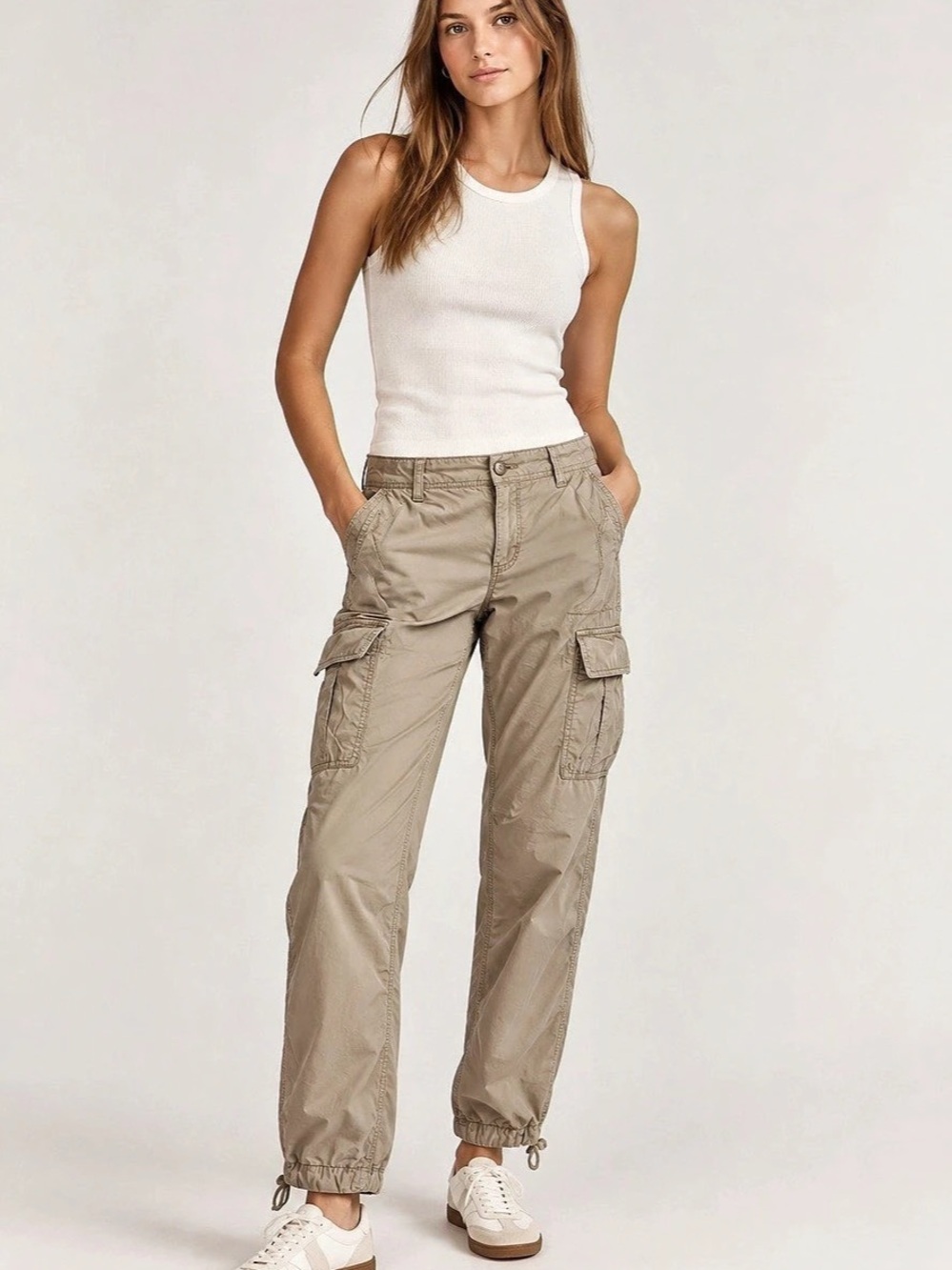 Banana Republic Women's Beige Cargo Pants